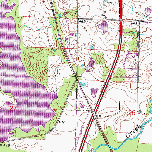 Topographic Map of Timmons, IL