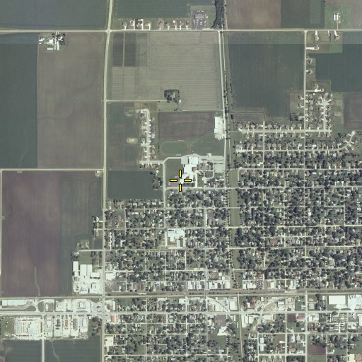 Aerial/Satellite Image of Centennial Gymnasium, IL