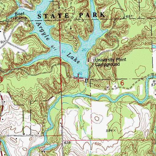 Topographic Map of Argyle Hollow (historical), IL