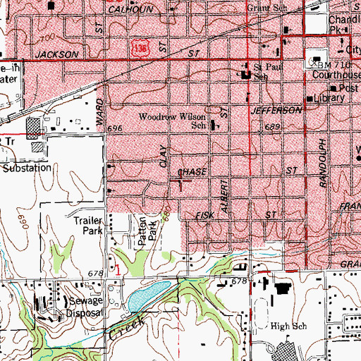 Topographic Map of Church of God Abrahamic Faith, IL