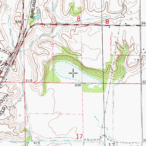 Topographic Map of Colmar Lake, IL