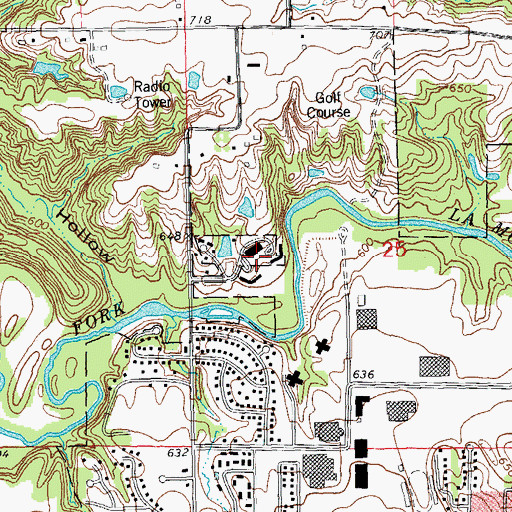 Topographic Map of Lamone Village, IL