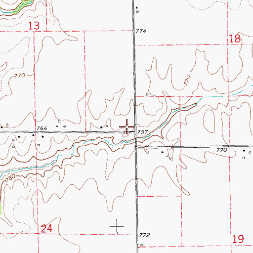 Topographic Map of Liberty Methodist Episcopal Church (historical), IL