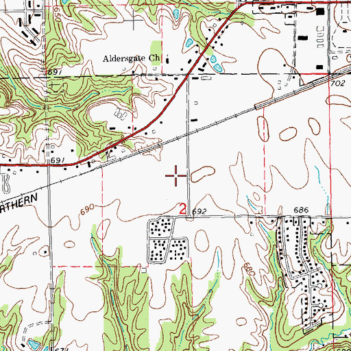 Topographic Map of McDonough County Rehabilitation Center, IL