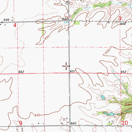 Topographic Map of New Era School (historical), IL