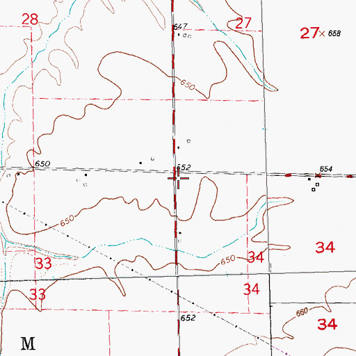 Topographic Map of New Salem Christian Church (historical), IL
