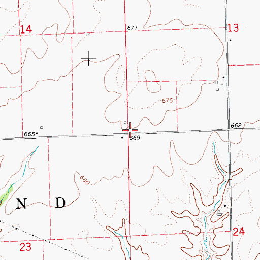 Topographic Map of Union Church (historical), IL