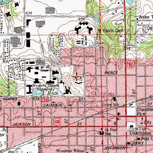 Topographic Map of University Village, IL