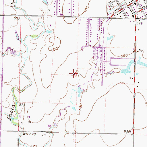 Topographic Map of Township of Inola, OK