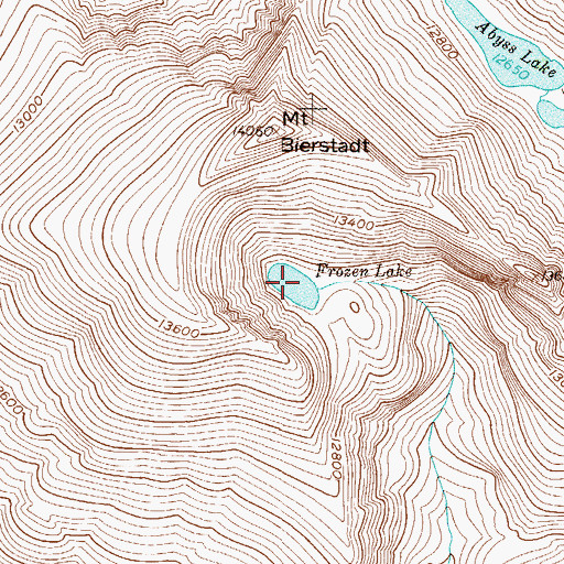 Topographic Map of Frozen Lake, CO