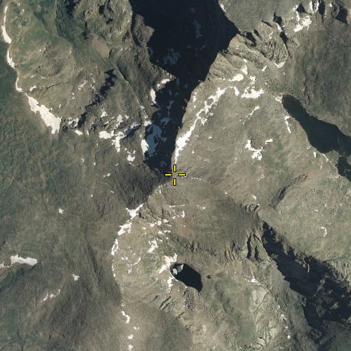 Aerial/Satellite Image of Mount Bierstadt, CO