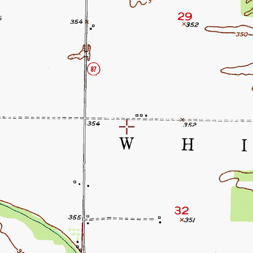 Topographic Map of Township of White, OK