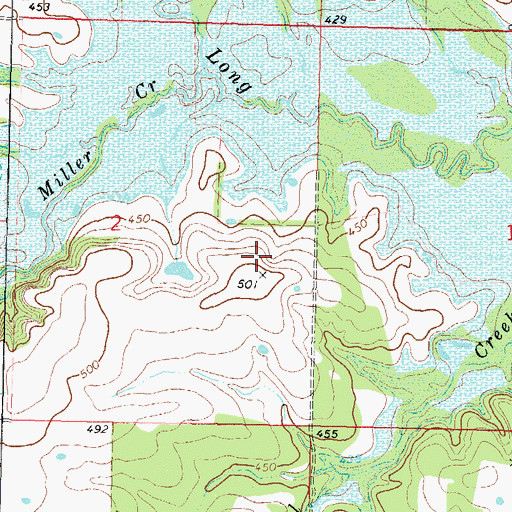 Topographic Map of Township of Ratliffe, OK