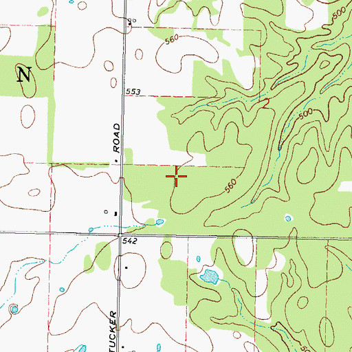 Topographic Map of Township of Wilson, OK