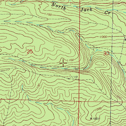 Topographic Map of Township of Finley, OK
