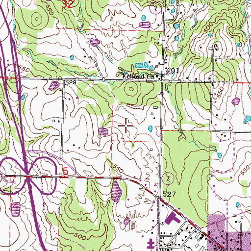 Topographic Map of Township of Antlers, OK