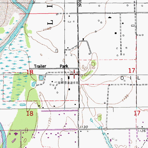 Topographic Map of Township of Liberty, OK