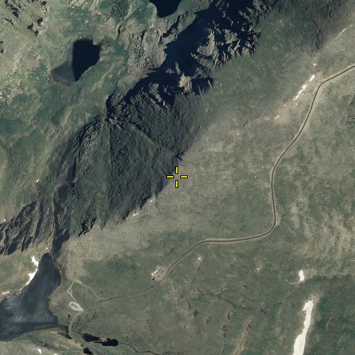 Aerial/Satellite Image of Mount Warren, CO