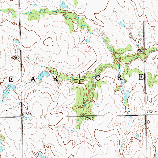 Topographic Map of Township of Clear Creek, OK