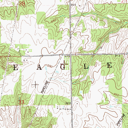 Topographic Map of Township of Eagle, OK