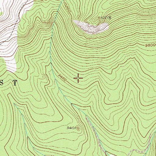 Topographic Map of Meridian Campground, CO