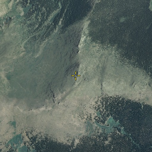 Aerial/Satellite Image of Pegmatite Points, CO