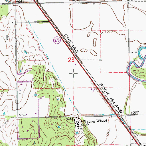 Topographic Map of Township of Bales, OK