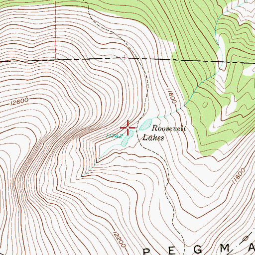 Topographic Map of Roosevelt Lakes, CO