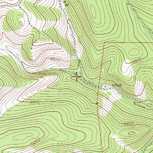 Topographic Map of Tanglewood Creek, CO