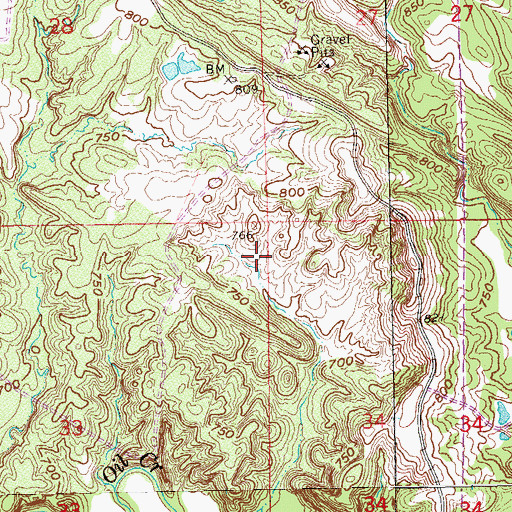 Topographic Map of Township of Ratliff, OK