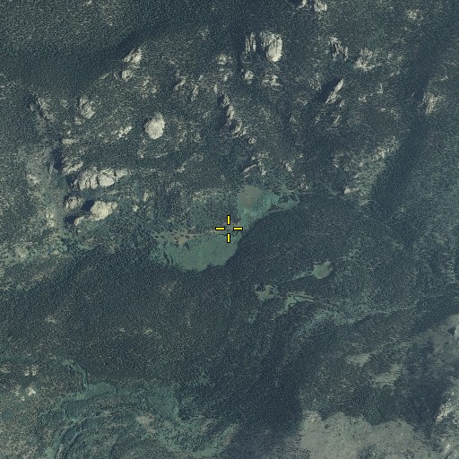 Aerial/Satellite Image of Beaver Meadows, CO