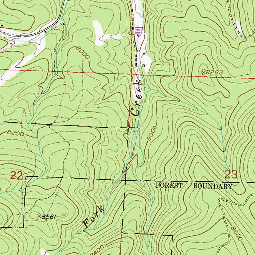 Topographic Map of West Fork Yankee Creek, CO