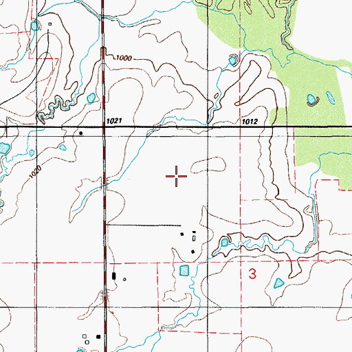 Topographic Map of Township of Jackson, OK