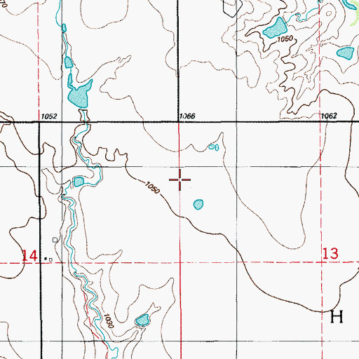 Topographic Map of Township of Hulen, OK