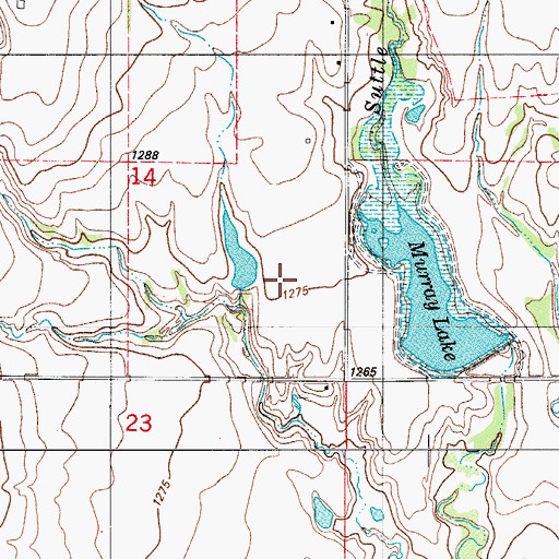 Topographic Map of Township of Hazel, OK