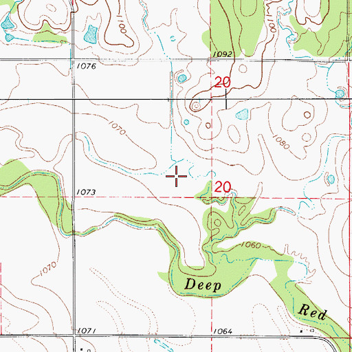 Topographic Map of Township of Haskell, OK