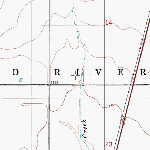Topographic Map of Township of Red River, OK
