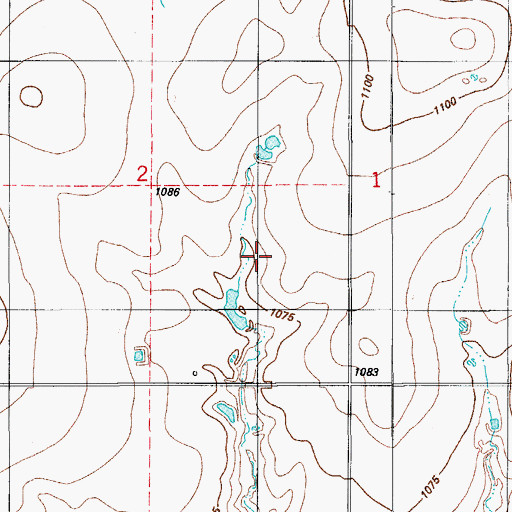 Topographic Map of Township of Alfalfa, OK