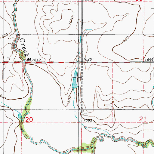 Topographic Map of Township of South Elk, OK