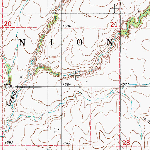 Topographic Map of Township of Union, OK