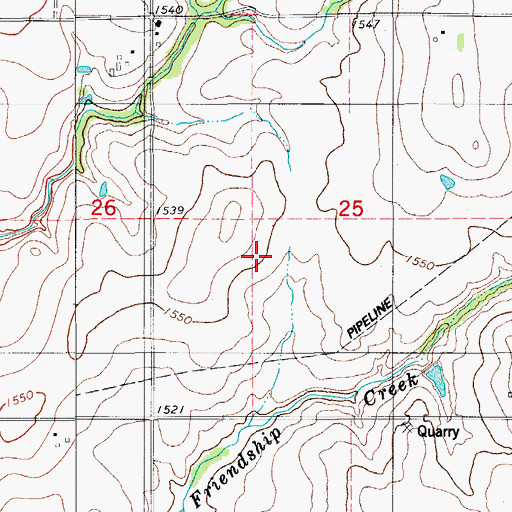 Topographic Map of Township of Seger, OK