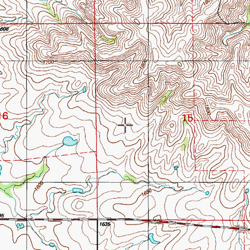 Topographic Map of Township of Cache, OK