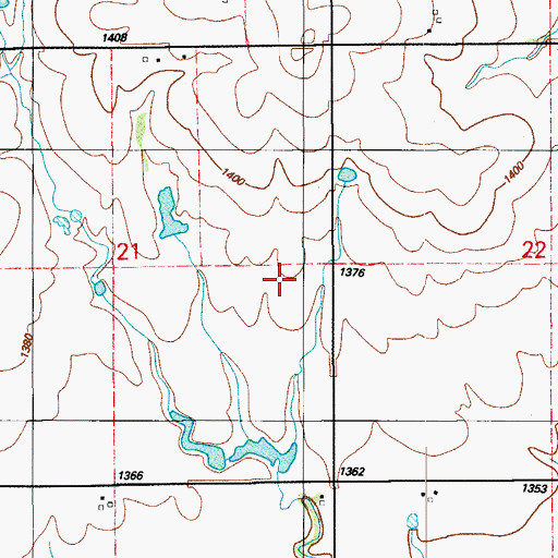 Topographic Map of Township of Hale, OK