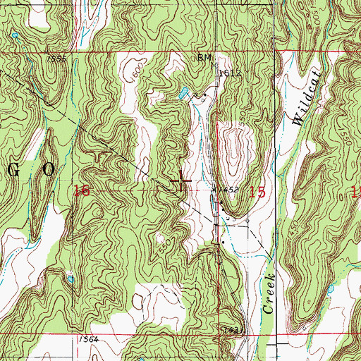 Topographic Map of Township of Connewango, OK