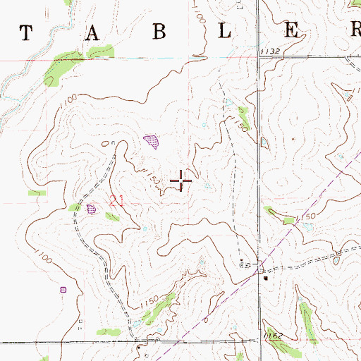Topographic Map of Township of Tabler, OK