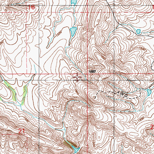 Topographic Map of Township of Lake, OK