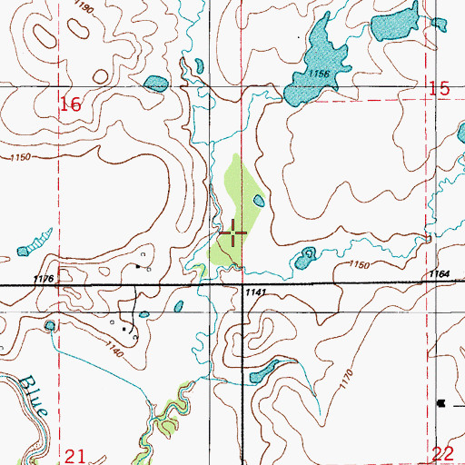 Topographic Map of Township of Deyo, OK