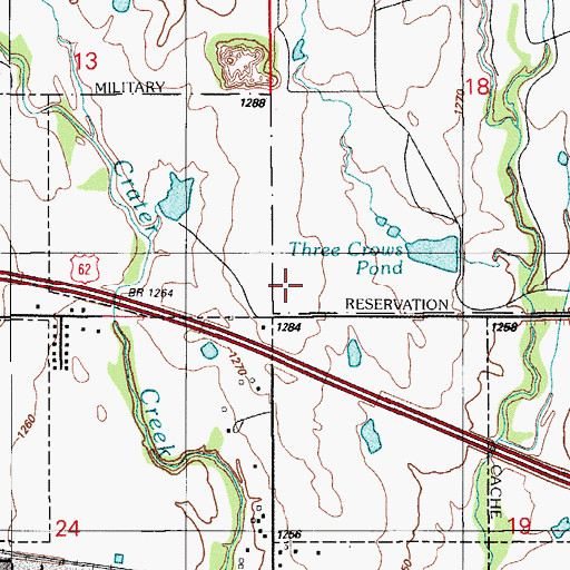 Topographic Map of Township of Quanna, OK
