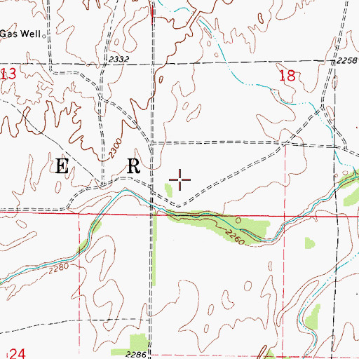 Topographic Map of Township of Otter, OK