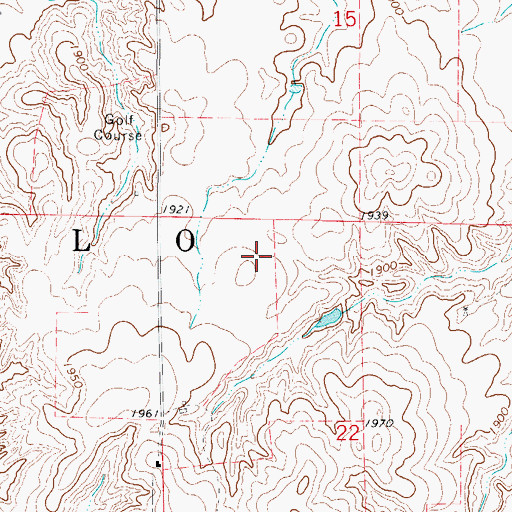 Topographic Map of Township of Buffalo, OK
